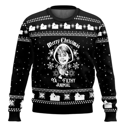 3D Cartoon Christmas Sweater | Men's Polyester Festive Pullover | Warm | Steven & Levon
