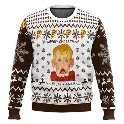 3D Cartoon Christmas Sweater | Men's Polyester Festive Pullover | Warm | Steven & Levon