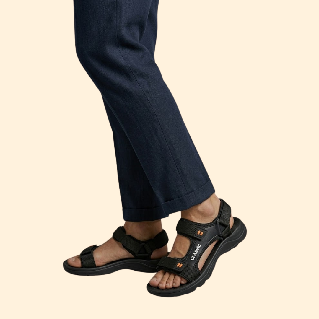 Men's Adjustable Sandals | Outdoor Sport Sandals | Men | Breathable Fabric | Steven & Levon