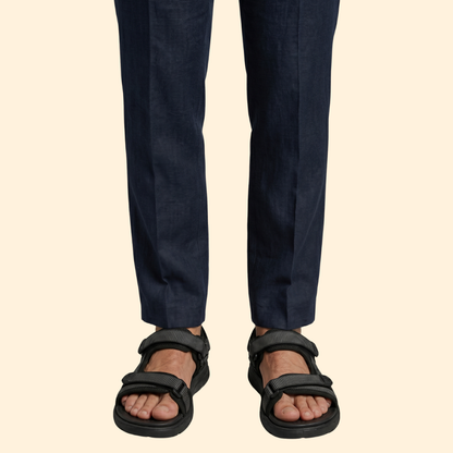 Men’s Leather Open Toe Sandals | Men |Non-Slip Rubber Sole & Adjustable Strap | Steven & Levon