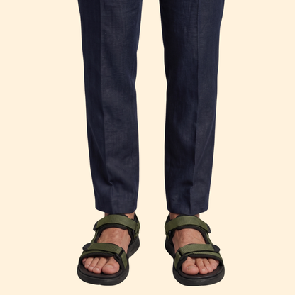 Men’s Leather Open Toe Sandals | Men |Non-Slip Rubber Sole & Adjustable Strap | Steven & Levon