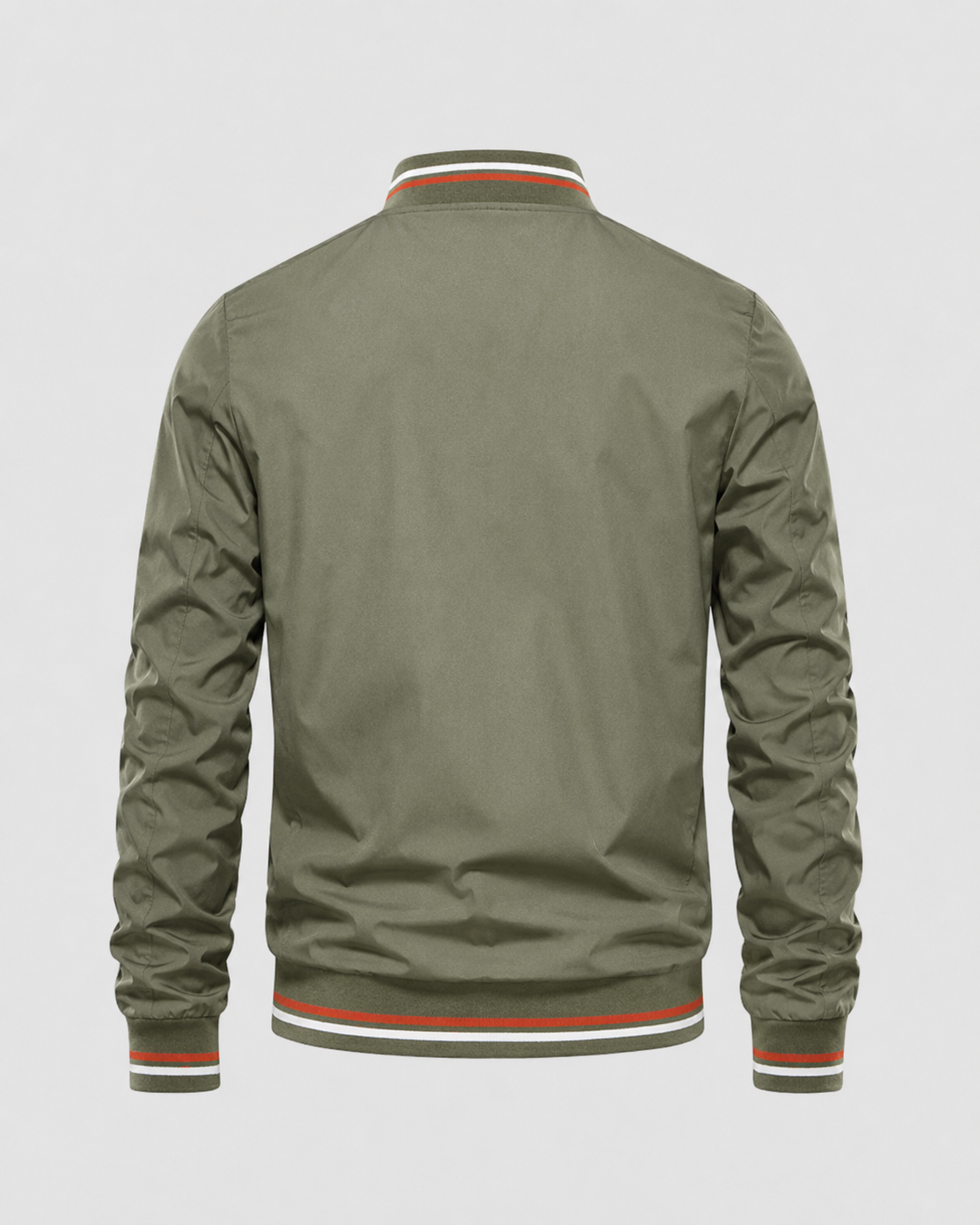 Men's Classic Bomber Jacket | Ribbed Trim | Zip Front | Lightweight | Smart Casual | Steven & Levon