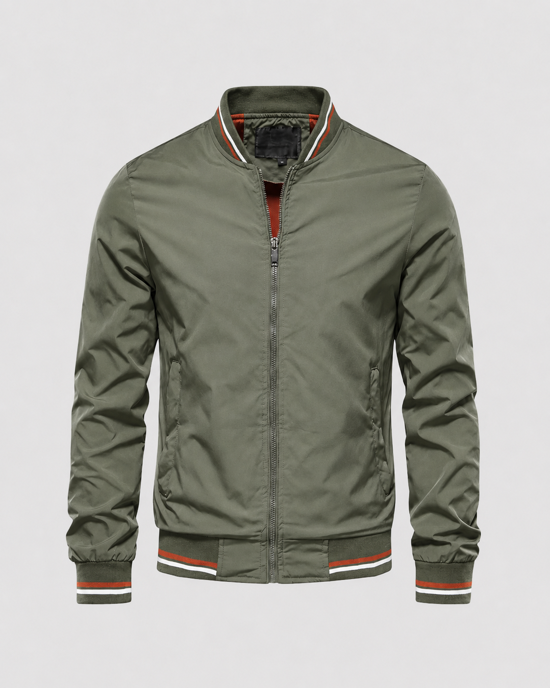 Men's Classic Bomber Jacket | Ribbed Trim | Zip Front | Lightweight | Smart Casual | Steven & Levon