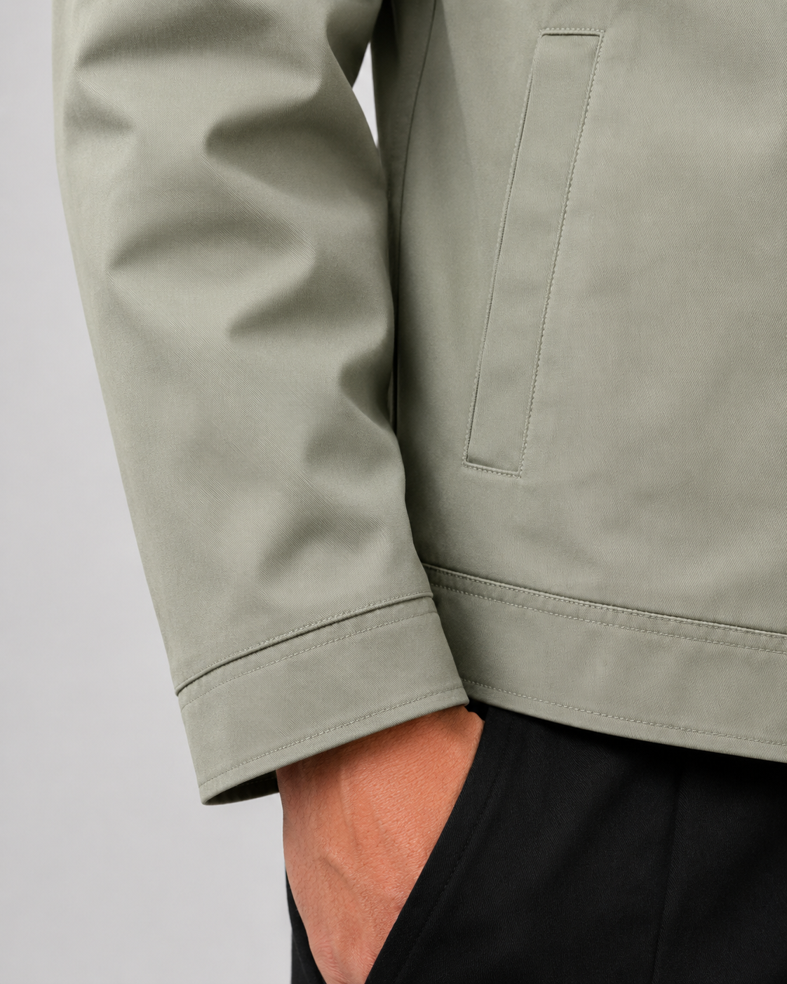 Men's Classic Harrington Jacket | Zip Front | Stand Collar | Lightweight | Smart Casual | Steven & Levon