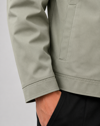 Men's Classic Harrington Jacket | Zip Front | Stand Collar | Lightweight | Smart Casual | Steven & Levon