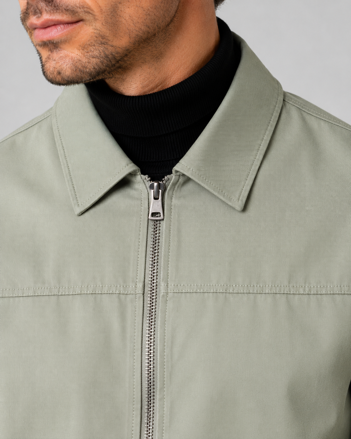 Men's Classic Harrington Jacket | Zip Front | Stand Collar | Lightweight | Smart Casual | Steven & Levon