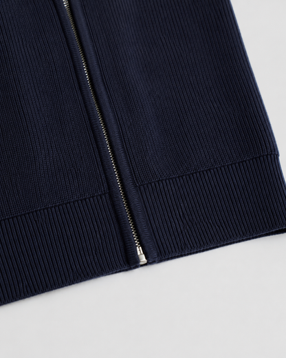 Men's Full Zip Knit Cardigan | Stand Collar | Soft Knit | Long Sleeve | Smart Casual | Steven & Levon