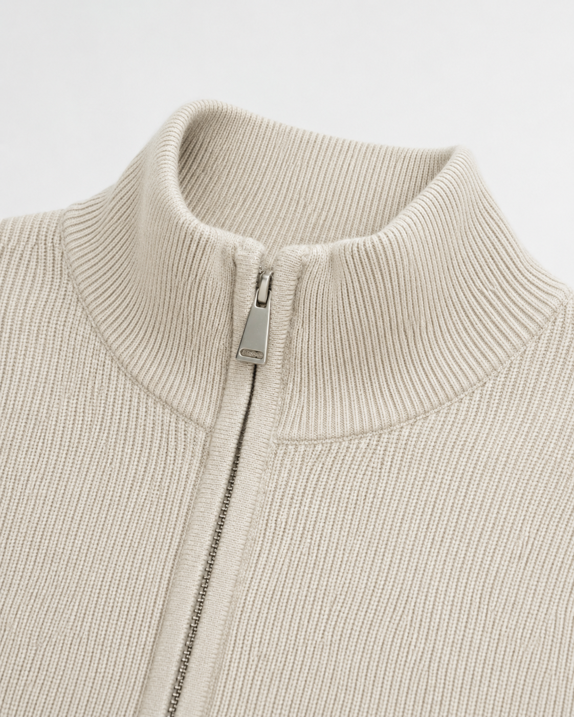 Men's Full Zip Knit Cardigan | Stand Collar | Soft Knit | Long Sleeve | Smart Casual | Steven & Levon