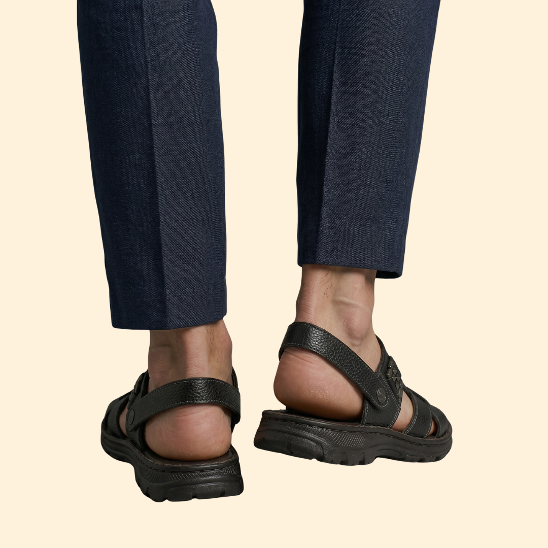 Men’s Soft Sole Sandals | Leather Sandals | Men | Microfiber Leather | Steven & Levon