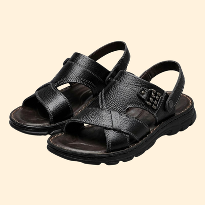 Men’s Soft Sole Sandals | Leather Sandals | Men | Microfiber Leather | Steven & Levon