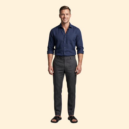 Men's Leather Slip-On Sandals | Men's Sandals | Men | Open Toe Casual Comfort | Steven & Levon