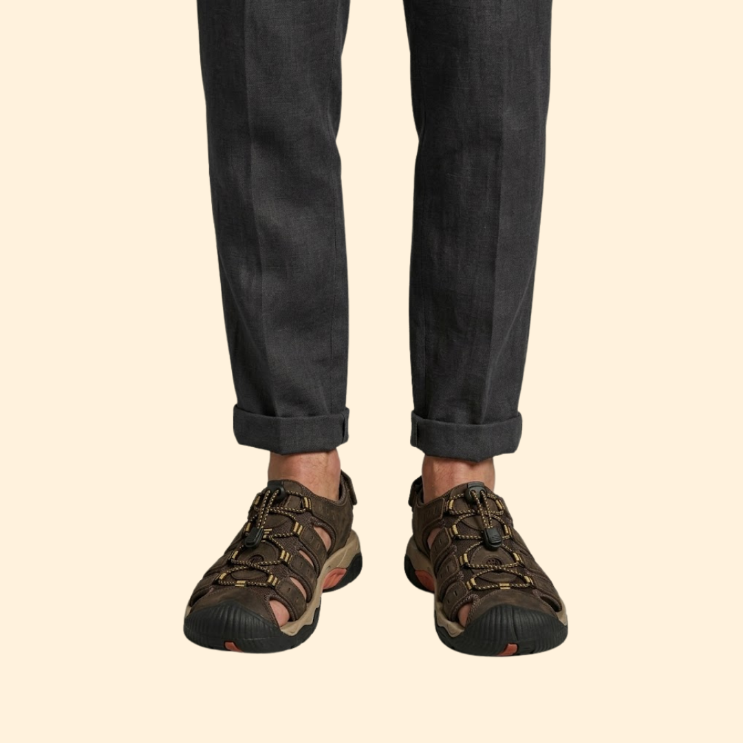 Men’s Outdoor Sandals | Hiking & Walking Shoes | Breathable Adjustable Comfort | Steven & Levon