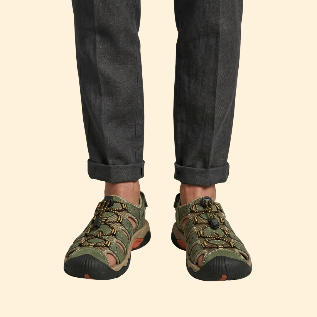 Men’s Outdoor Sandals | Hiking & Walking Shoes | Breathable Adjustable Comfort | Steven & Levon