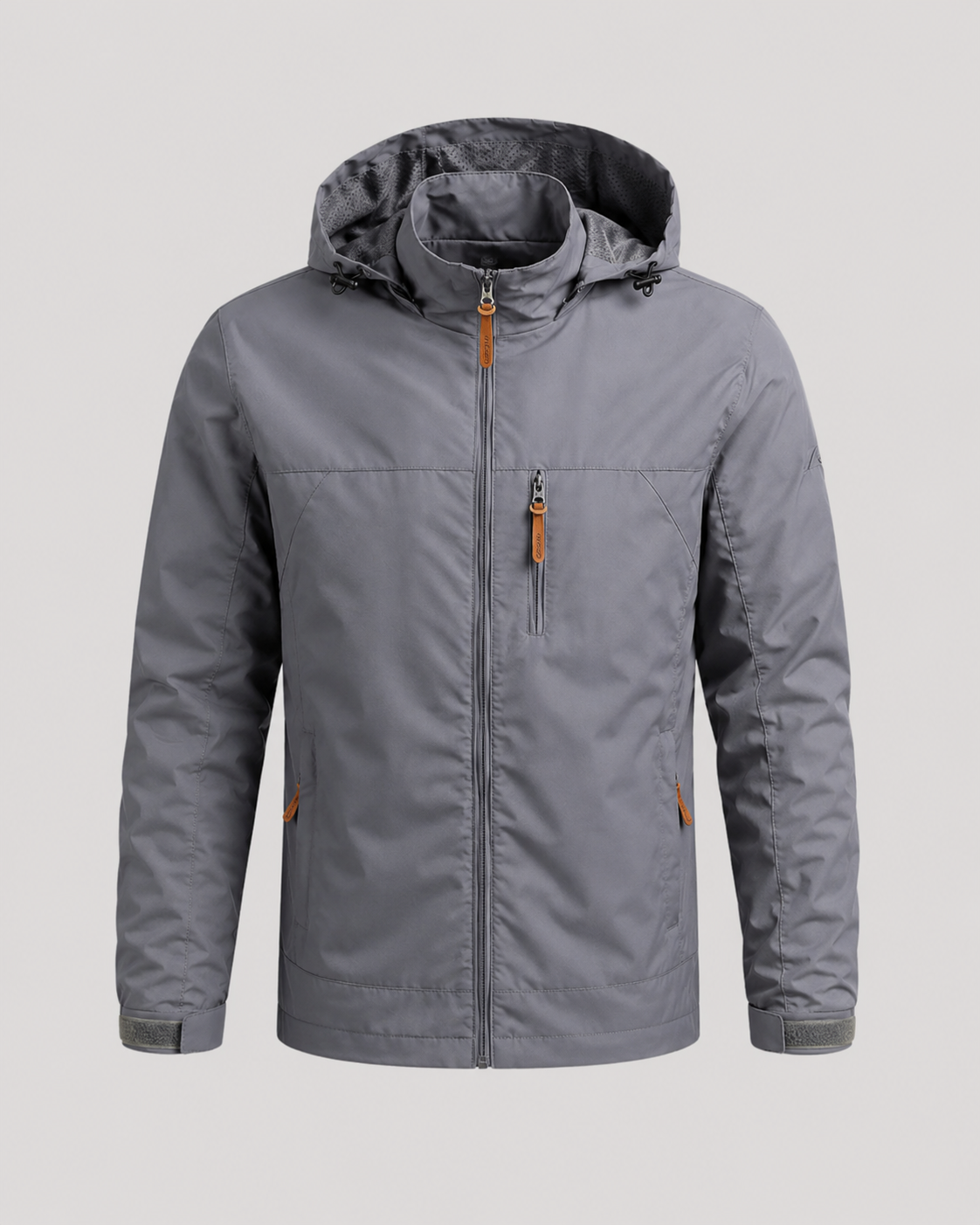 Men's Hooded Windbreaker Jacket | Lightweight | Zip Front | Water Resistant | Outdoor Outerwear | Steven & Levon