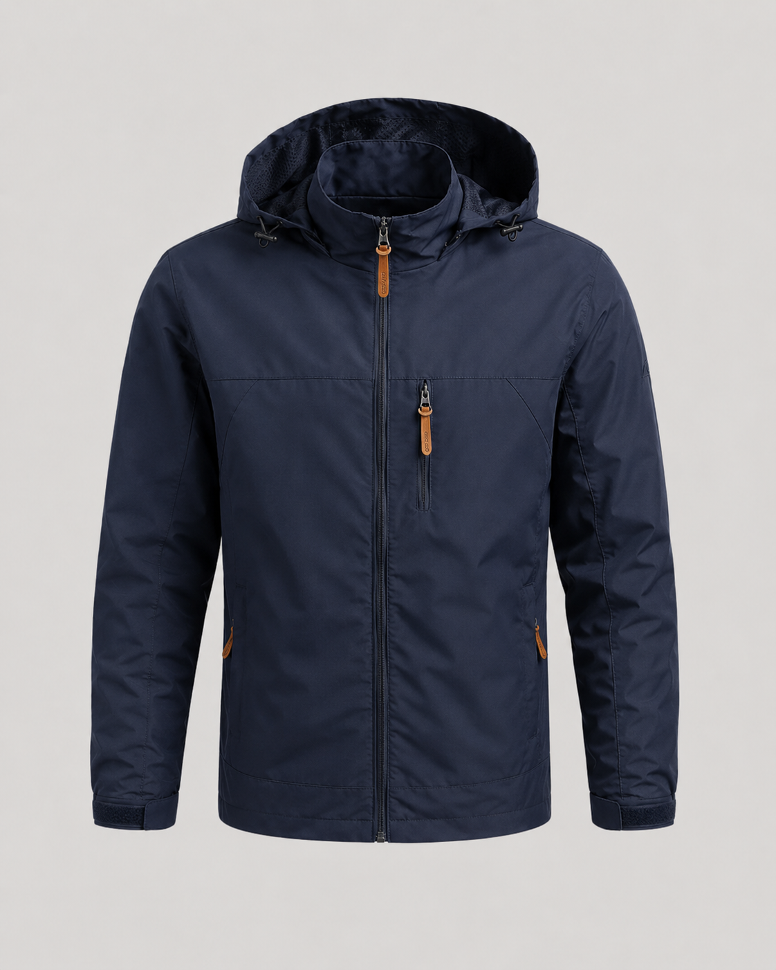 Men's Hooded Windbreaker Jacket | Lightweight | Zip Front | Water Resistant | Outdoor Outerwear | Steven & Levon