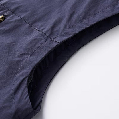 Men's Multi-Pocket Utility Gilet | Lightweight | Zip Front | Outdoor Workwear Vest | Steven & Levon