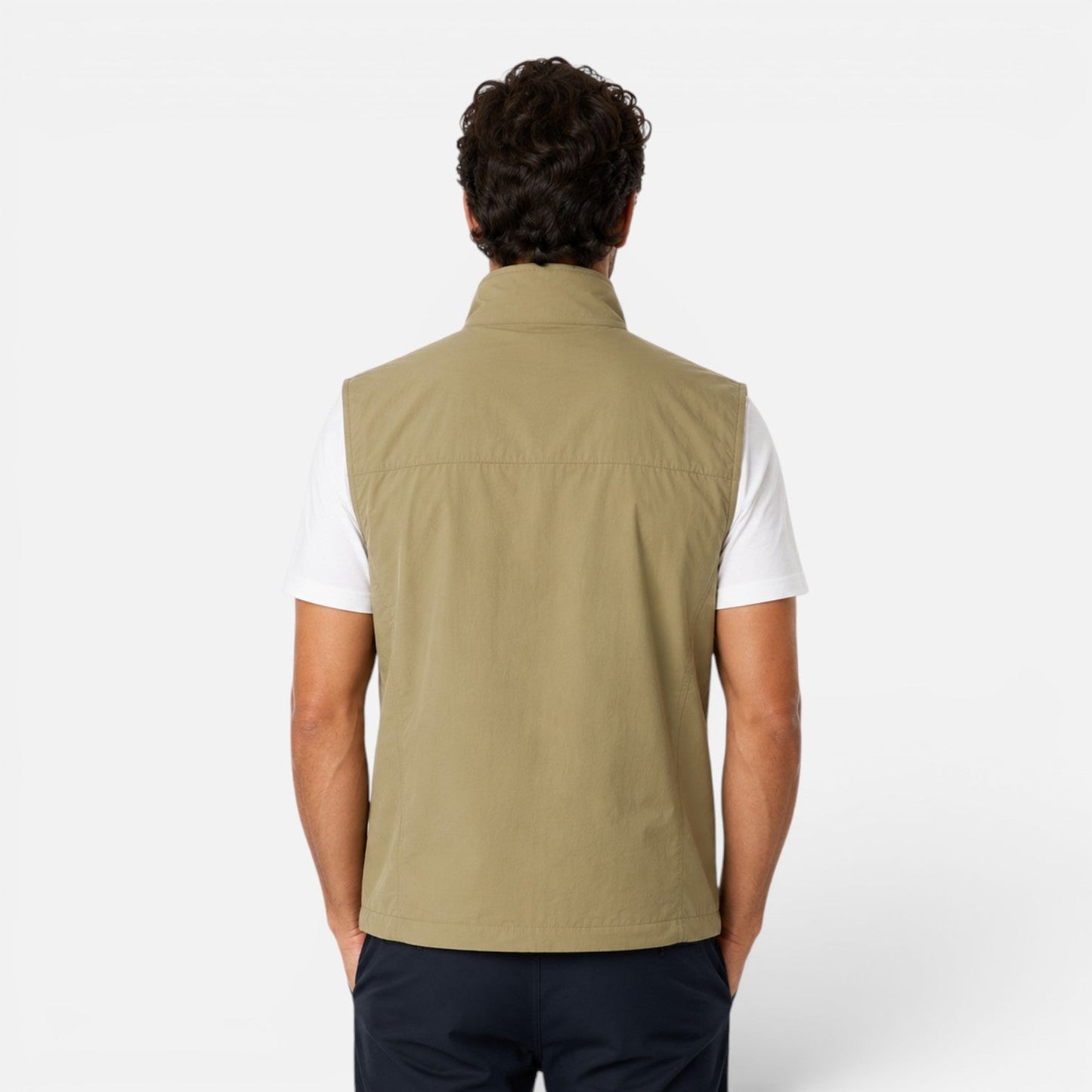 Men's Outdoor Utility Vest | Lightweight | Zip Pockets | Breathable | Fishing Hiking | Steven & Levon