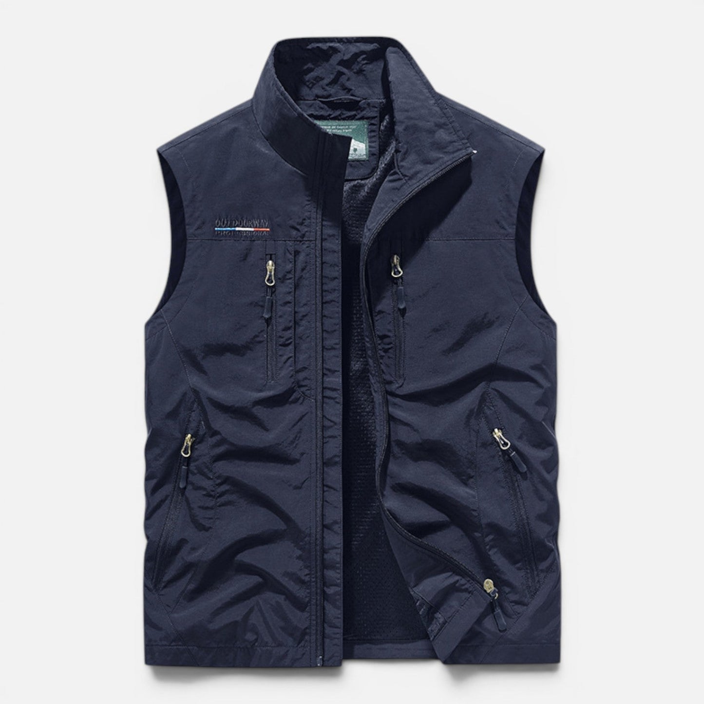 Men's Outdoor Utility Vest | Lightweight | Zip Pockets | Breathable | Fishing Hiking | Steven & Levon