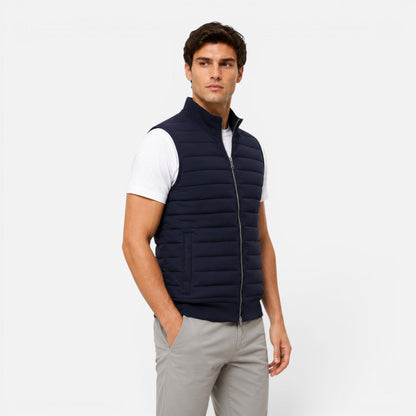 Men's Quilted Gilet Vest | Lightweight | Zip Front | Insulated | Smart Casual Outerwear | Steven & Levon
