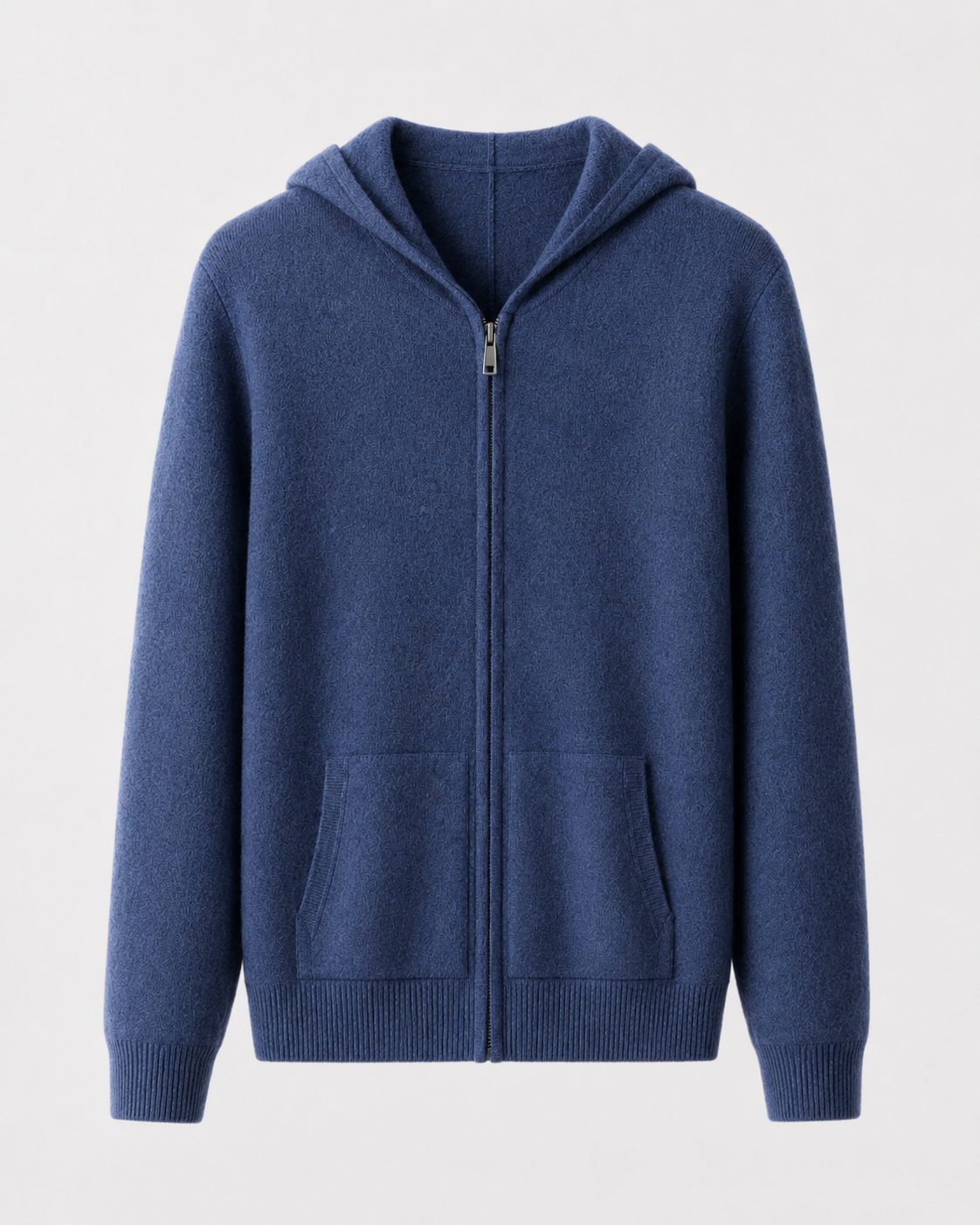 Men's Merino Wool Zip Hoodie | Lightweight Knit | Hooded Sweater | Soft Warm Layer | Steven & Levon