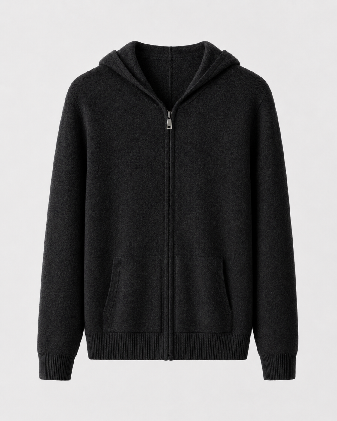 Men's Merino Wool Zip Hoodie | Lightweight Knit | Hooded Sweater | Soft Warm Layer | Steven & Levon