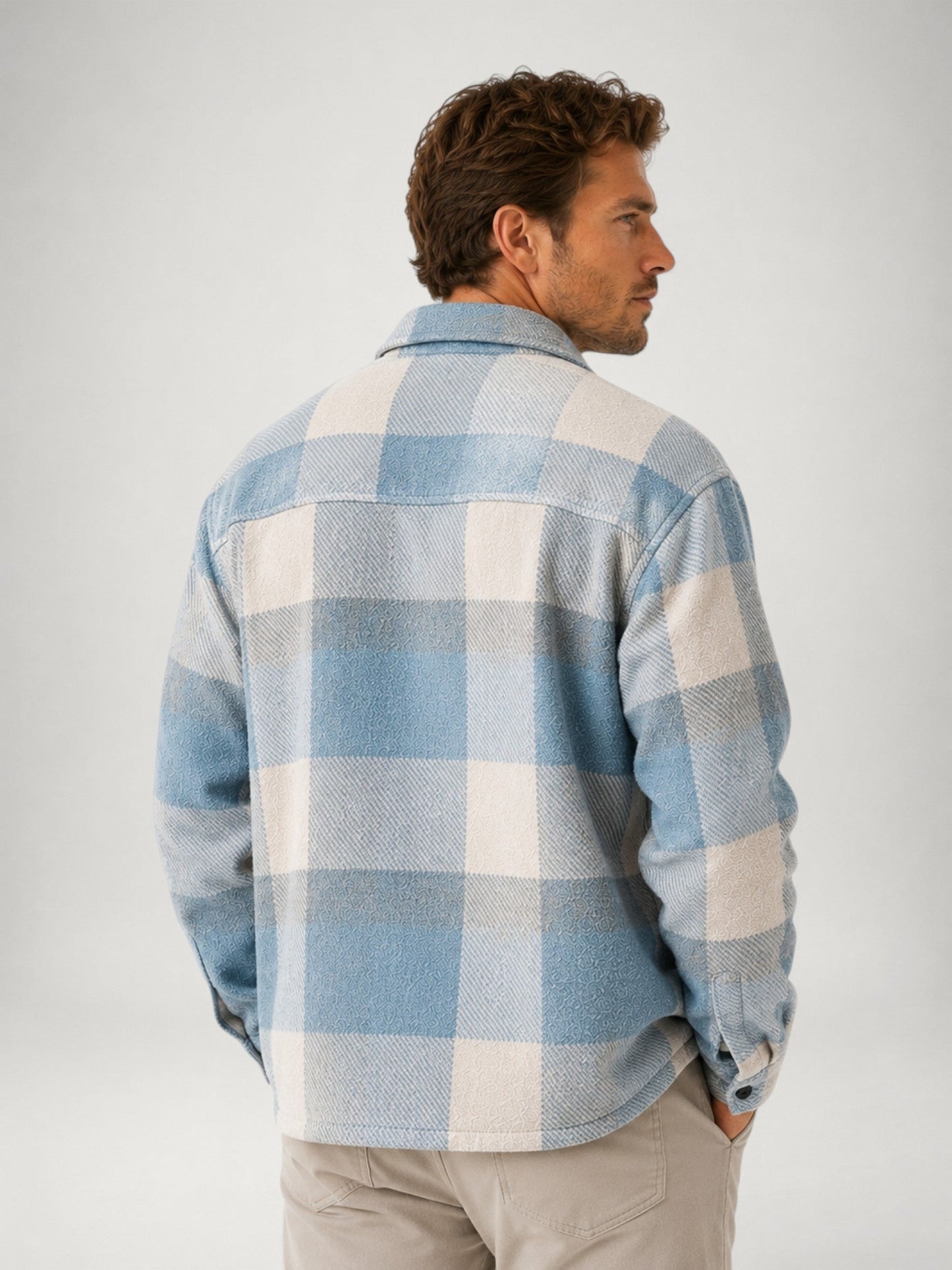Men's Plaid Flannel Shirt | Long Sleeve | Button Up Overshirt | Brushed Cotton | Casual | Steven & Levon