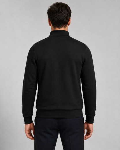 Men's Quilted Hybrid Jacket | Knit Sleeves | Zip Front | Lightweight | Smart Casual | Steven & Levon
