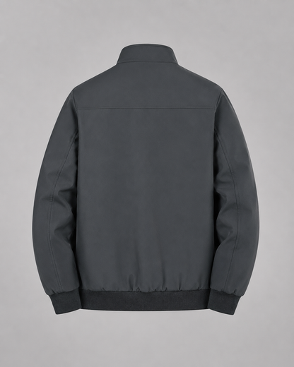 Men's Quilted Stand Collar Jacket | Lightweight Insulated | Zip Front | Smart Casual Outerwear | Steven & Levon
