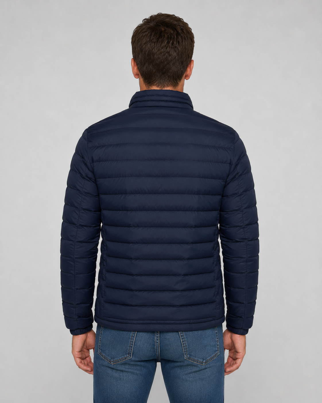 Men's Quilted Puffer Jacket | Stand Collar | Lightweight Insulated | Zip Front | Winter Outerwear | Steven & Levon
