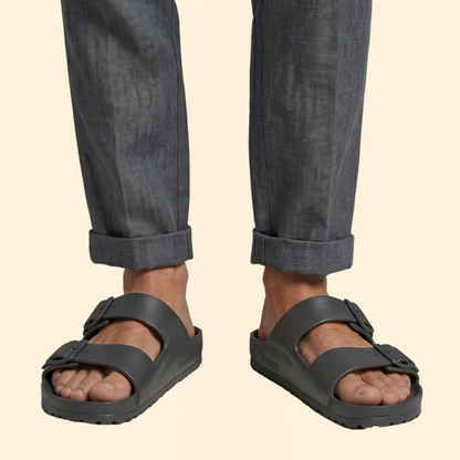 Men’s Casual Slip-On Sandals | Men | Lightweight Comfort Slides | Summer Everyday Beach Sandals | Steven & Levon
