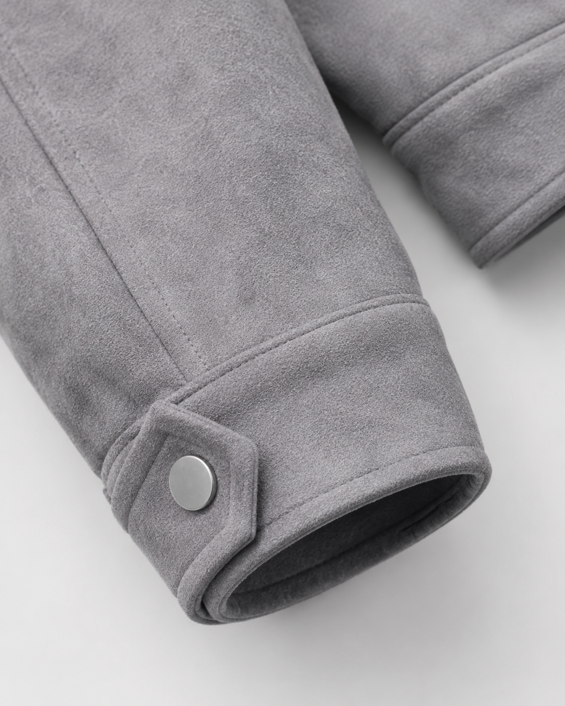 Men's Suede Utility Jacket | Loose Fit | Zip Front | Smart Casual Outerwear | Steven & Levon