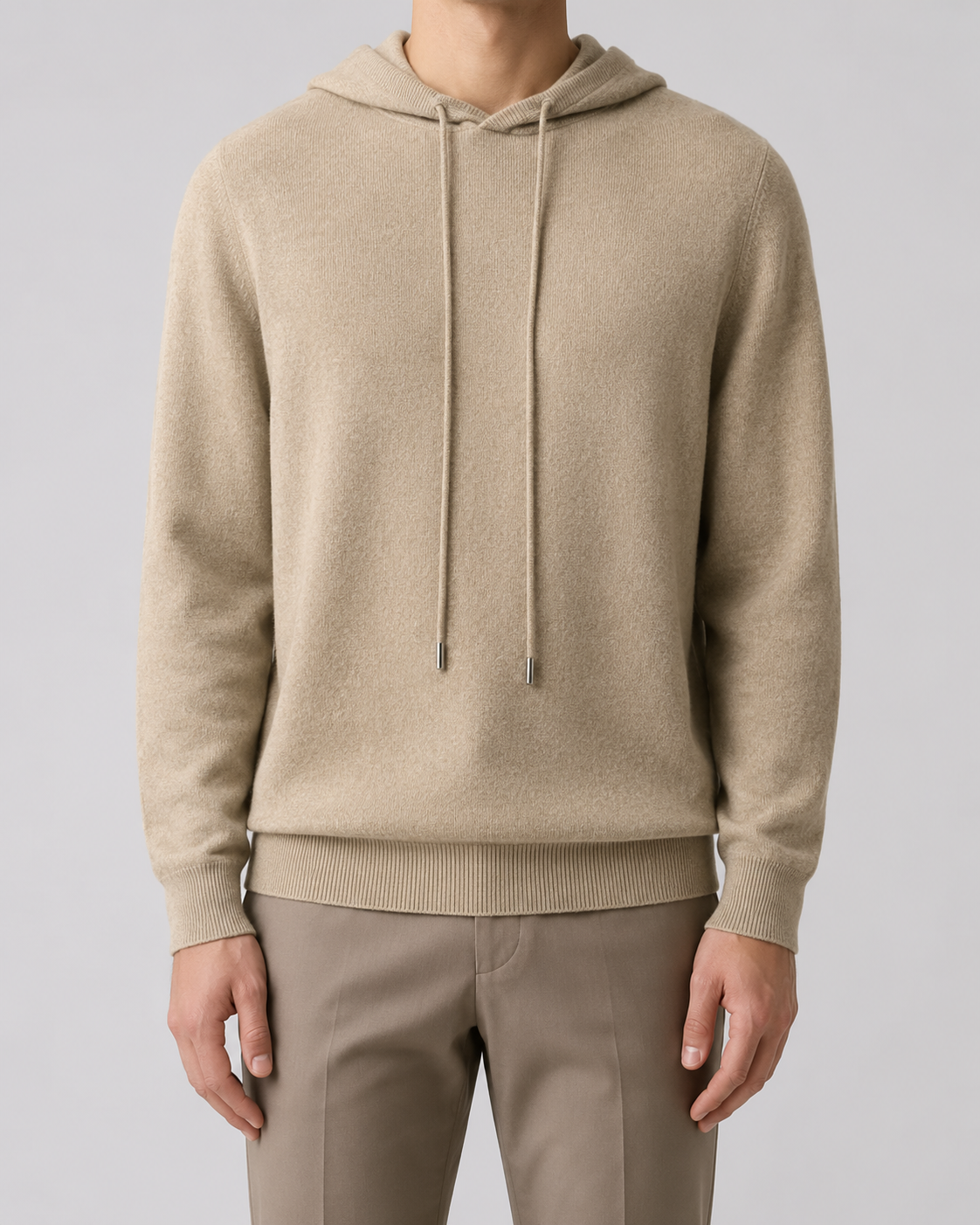 Men's Wool Hoodie | Soft Knit | Pullover Sweater | Long Sleeve | Warm Casual Layer | Steven & Levon