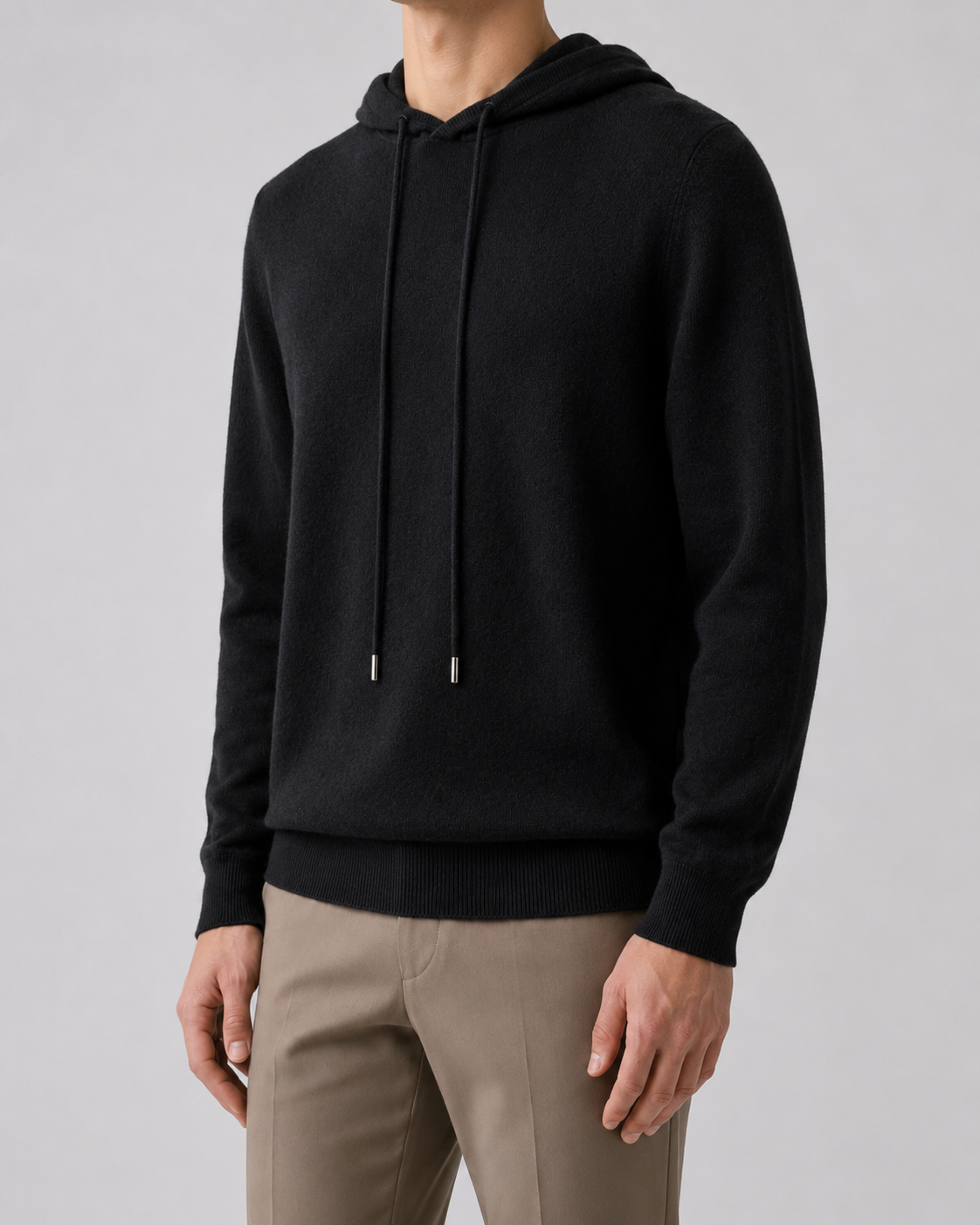 Men's Wool Hoodie | Soft Knit | Pullover Sweater | Long Sleeve | Warm Casual Layer | Steven & Levon