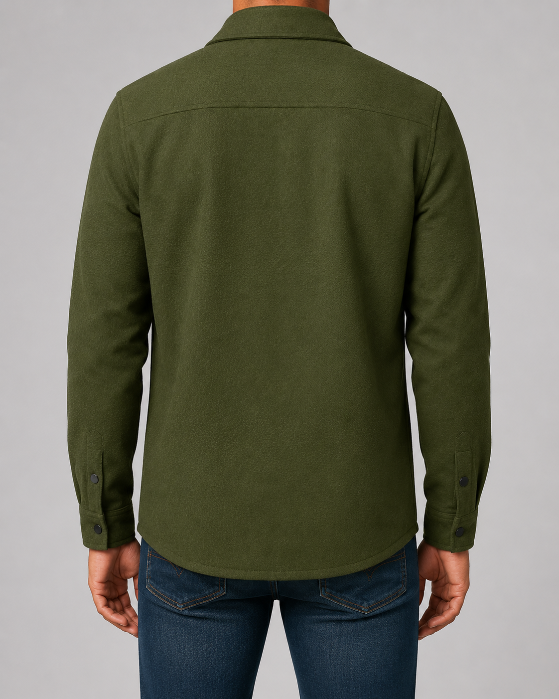 Men's Wool Blend Overshirt Jacket | Button Front | Utility Shirt Jacket | Smart Casual | Steven & Levon
