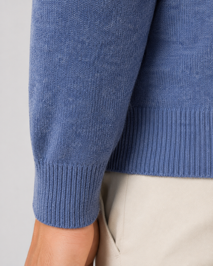 Men's Wool Polo Sweater | Long Sleeve | Soft Knit | Classic Fit | Smart Casual Layer | Steven & Levon
