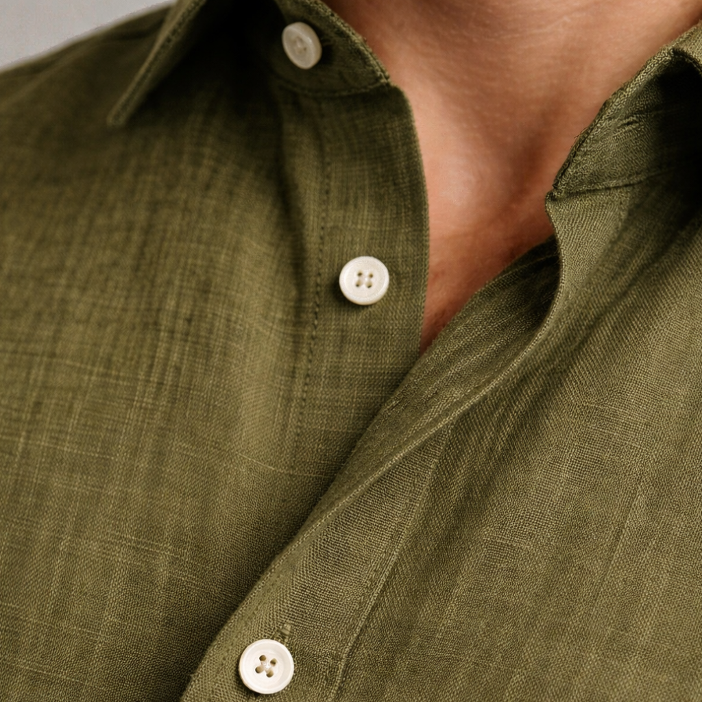 Men's Breathable Linen Shirt | Men | Linen Blend | Lightweight Breathable Casual Summer Button-Up | Steven & Levon