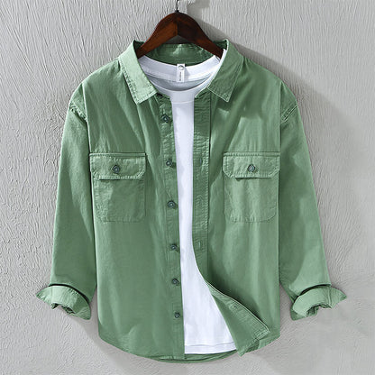 Men's Cotton Casual Shirt | Cotton | Relaxed Fit Button-Up | Everyday Smart Casual | Steven & Levon