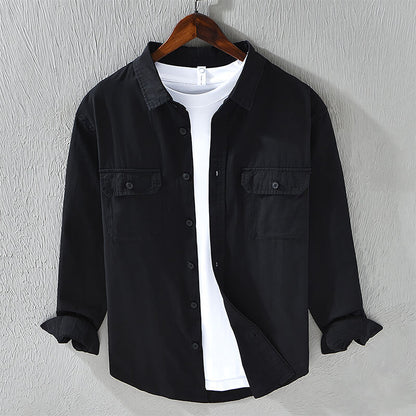 Men's Cotton Casual Shirt | Cotton | Relaxed Fit Button-Up | Everyday Smart Casual | Steven & Levon