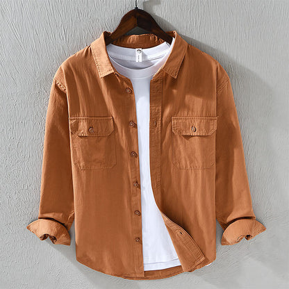 Men's Cotton Casual Shirt | Cotton | Relaxed Fit Button-Up | Everyday Smart Casual | Steven & Levon