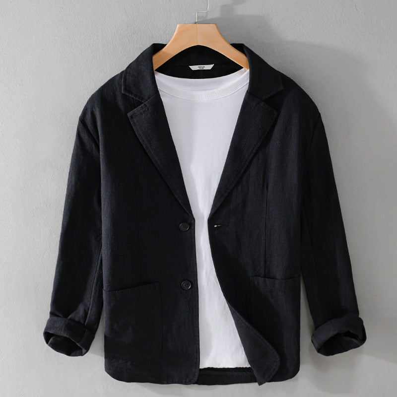 Men's Casual Linen Jacket | Men | Lightweight Linen Blend | Smart Casual | Steven & Levon