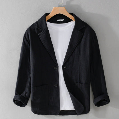 Men's Casual Linen Jacket | Men | Lightweight Linen Blend | Smart Casual | Steven & Levon