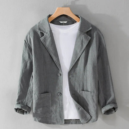 Men's Casual Linen Jacket | Men | Lightweight Linen Blend | Smart Casual | Steven & Levon