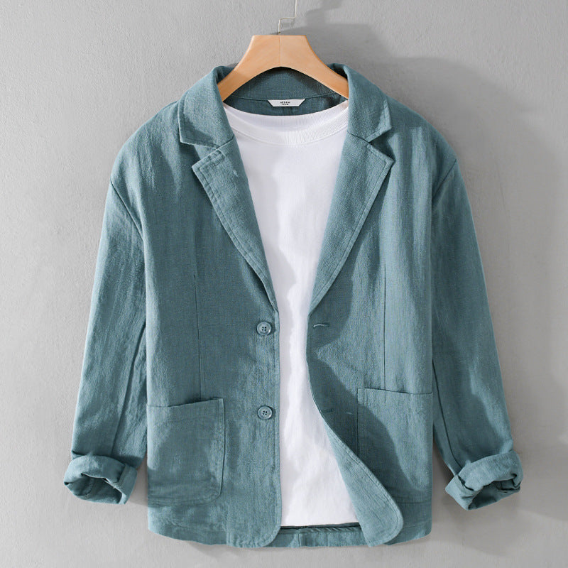 Men's Casual Linen Jacket | Men | Lightweight Linen Blend | Smart Casual | Steven & Levon