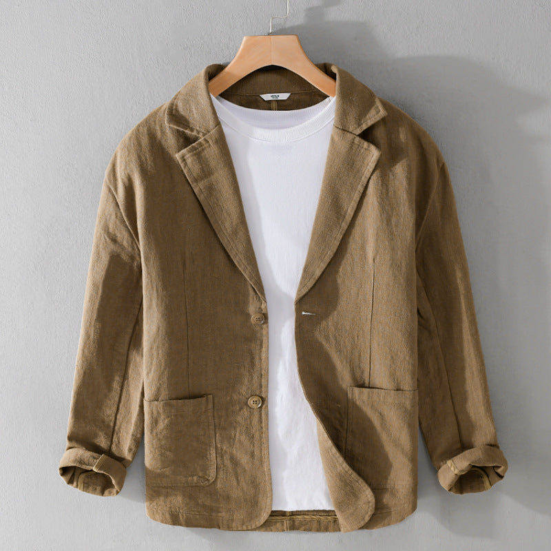 Men's Casual Linen Jacket | Men | Lightweight Linen Blend | Smart Casual | Steven & Levon