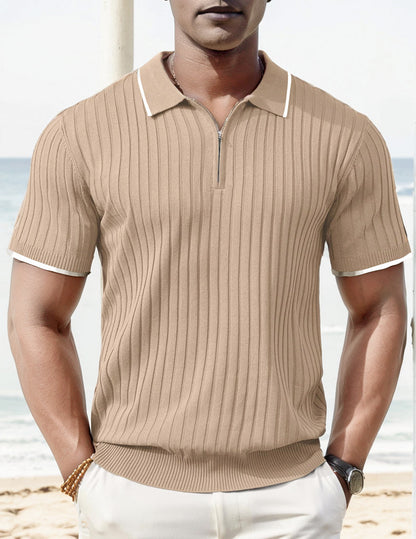 Men's Casual Polo Shirt | Breathable Cotton Blend | Relaxed Fit Smart Casual Polo | Steven & Levon