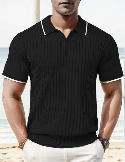 Men's Casual Polo Shirt | Breathable Cotton Blend | Relaxed Fit Smart Casual Polo | Steven & Levon