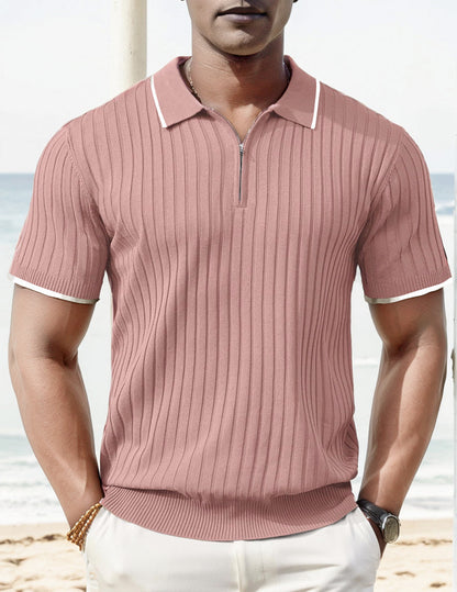 Men's Casual Polo Shirt | Breathable Cotton Blend | Relaxed Fit Smart Casual Polo | Steven & Levon