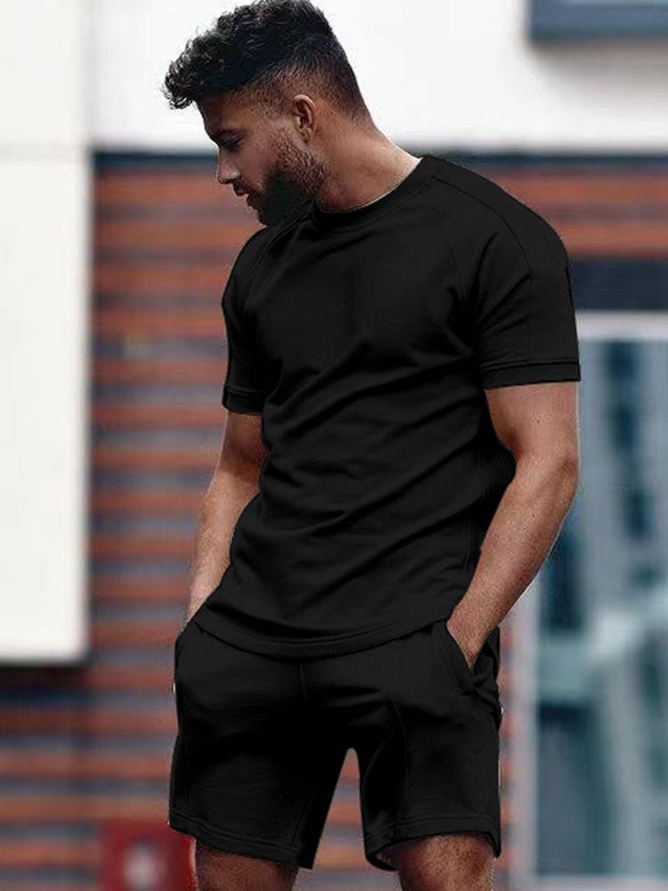 Men's Summer Co-Ord Set | Short Sleeve Shirt & Shorts | Lightweight Casual Outfit | Steven & Levon