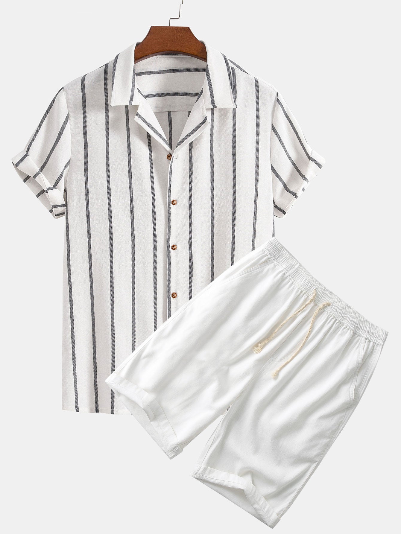 Men's Casual Shirt & Quick Dry Shorts Set | Co-Ord Set | Men | Quick-Dry Fabric | Steven & Levon
