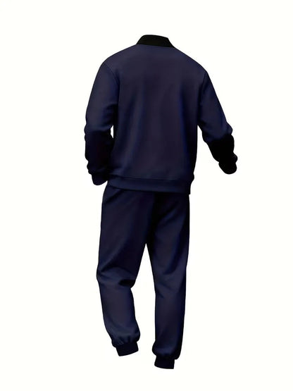 Men's Tracksuit | Zipped Jacket and Trousers | Casual Two Piece Sportswear Set | Steven & Levon